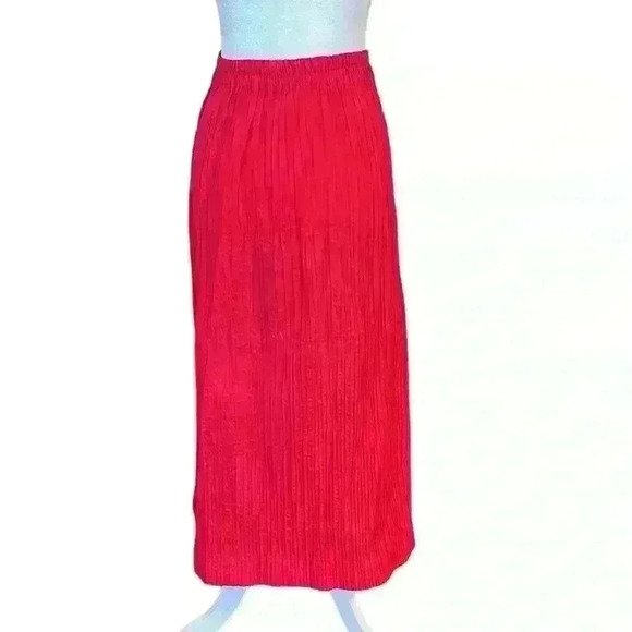 Tachi Castillo Vintage Red Maxi Skirt Size Medium - Picture 2 of 7